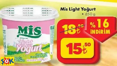 MİS LİGHT YOĞURT